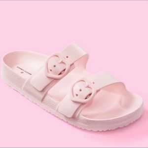 Stoney Clover Lane x Target light pink slides —